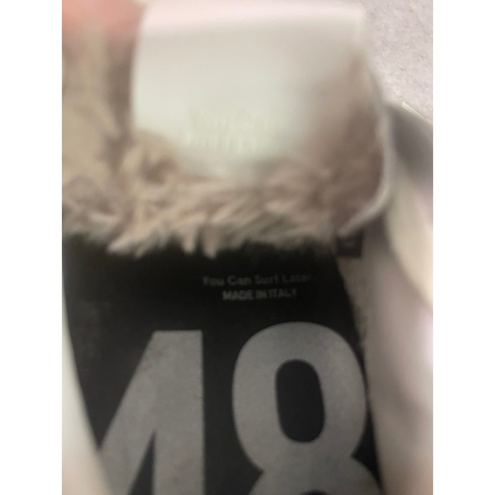 P448 Sneakers Womens 8.5 Off White John Leopard Print Toe Metallic Heel Low Top - Picture 9 of 11